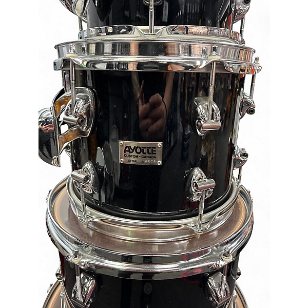 Used Aoytte 5 Piece CUSTOM PIANO BLACK Drum Kit