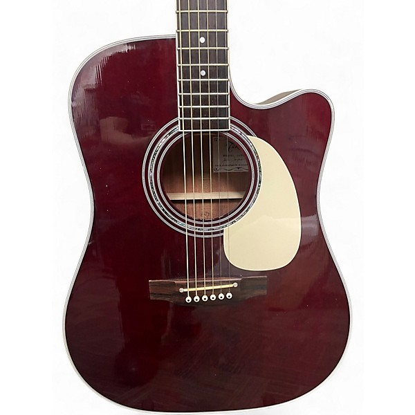 Used Takamine JJ325SRC12 John Jorgenson Signature Satin Red 12 String Acoustic Electric Guitar