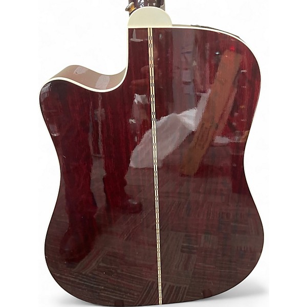 Used Takamine JJ325SRC12 John Jorgenson Signature Satin Red 12 String Acoustic Electric Guitar