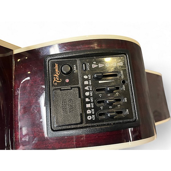 Used Takamine JJ325SRC12 John Jorgenson Signature Satin Red 12 String Acoustic Electric Guitar