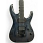 Used ESP LTD MH-1000ET Trans Black Solid Body Electric Guitar