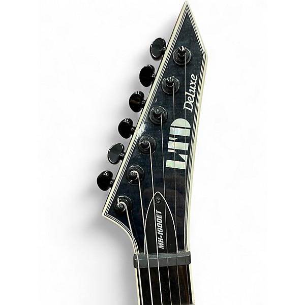 Used ESP LTD MH-1000ET Trans Black Solid Body Electric Guitar