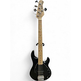 Used Sterling by Music Man STINGRAY 5 Black Electric Bass Guitar