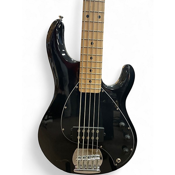 Used Sterling by Music Man STINGRAY 5 Black Electric Bass Guitar