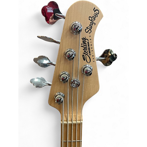 Used Sterling by Music Man STINGRAY 5 Black Electric Bass Guitar
