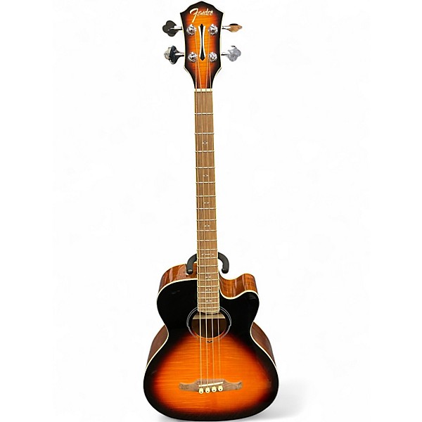 Used Fender FA450CE 3 Tone Sunburst Acoustic Bass Guitar