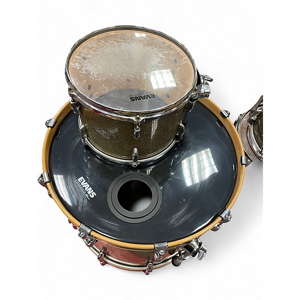 Used Pearl 4 Piece Masters All Maple Broken Glass Drum Kit