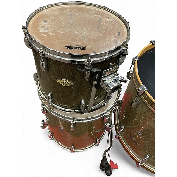 Used Pearl 4 Piece Masters All Maple Broken Glass Drum Kit