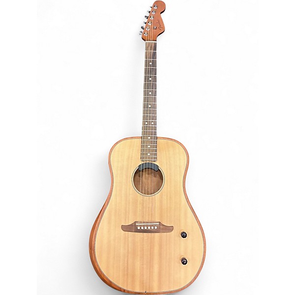 Used Fender Highway Dreadnaught All Mahogany Acoustic Electric Guitar