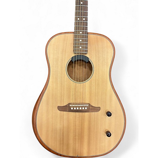 Used Fender Highway Dreadnaught All Mahogany Acoustic Electric Guitar