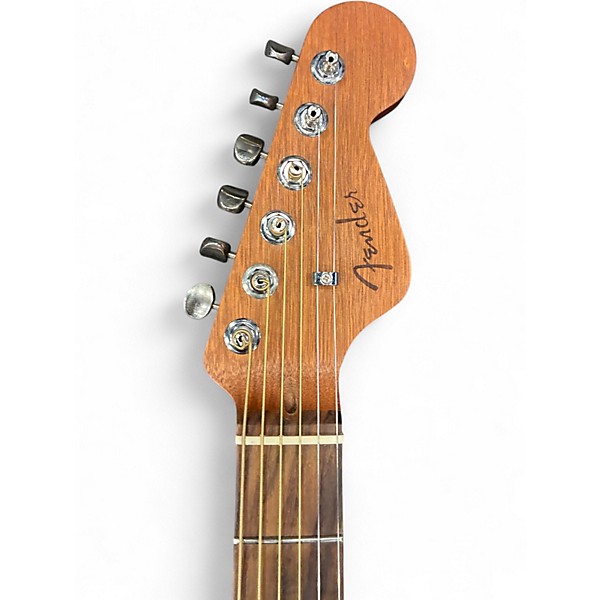 Used Fender Highway Dreadnaught All Mahogany Acoustic Electric Guitar