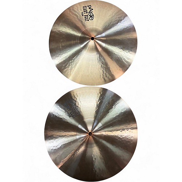 Used Paiste 14in Giant Beat Hi Hat Pair Cymbal