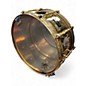 Used Spaun 14in VENTED STEEL SNARE DRUM GOLD Drum