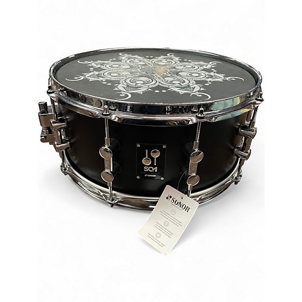 Used SONOR 14in SQ1 BLACK Drum