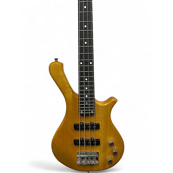 Used Glarry GW101 Yellow Electric Bass Guitar