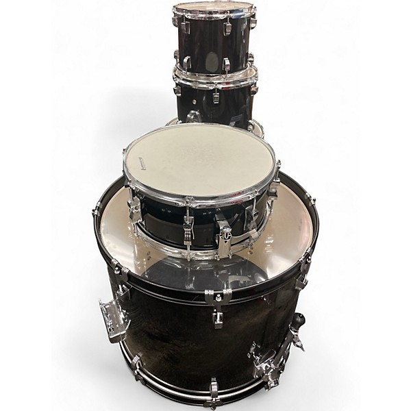 Used Ludwig 5 Piece BACKBEAT Black Drum Kit