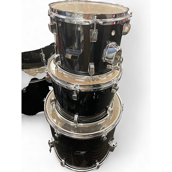 Used Ludwig 5 Piece BACKBEAT Black Drum Kit
