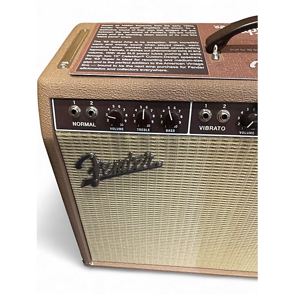 Used Fender 62 Super Amp 40W 2x10 Tube Guitar Combo Amp