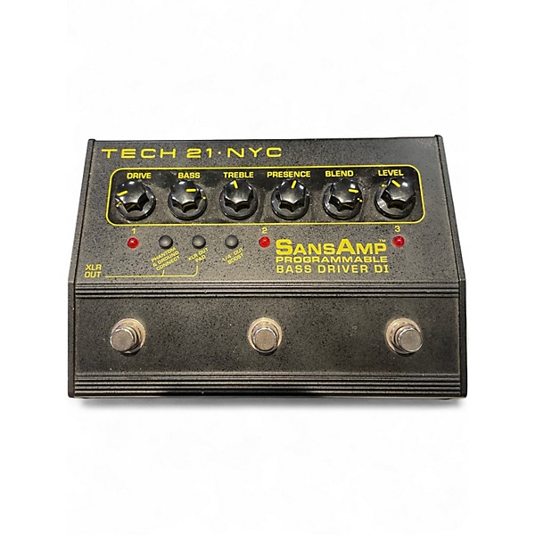 Used Tech 21 SansAmp Programmable Bass Driver DI Effect Pedal