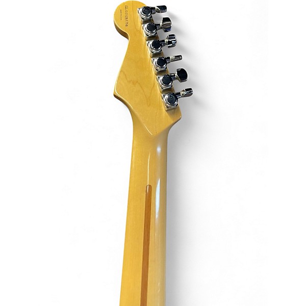 Used 2000 Fender American Deluxe Stratocaster HSS Crimson Red Trans Solid Body Electric Guitar