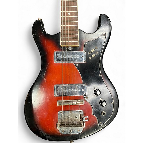 Used 1960 Teico 60s  2 Color Sunburst Solid Body Electric Guitar