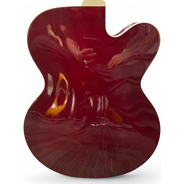 Used Gretsch Guitars G6119 Chet Atkins Signature Tennessee Rose Left Handed Red Hollow Body Electric Guitar