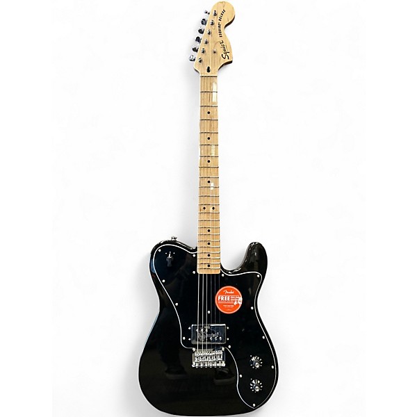 Used Squier ESQUIRE DELUXE Black Solid Body Electric Guitar