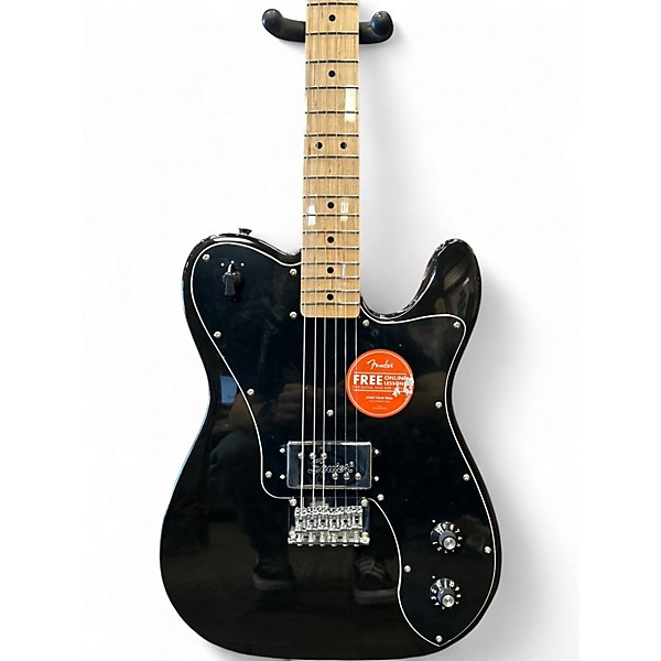 Used Squier ESQUIRE DELUXE Black Solid Body Electric Guitar