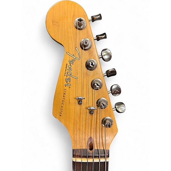 Vintage 1997 Fender American Standard Telecaster Black Solid Body Electric Guitar