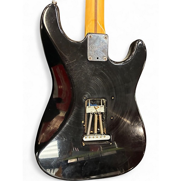 Vintage 1997 Fender American Standard Telecaster Black Solid Body Electric Guitar
