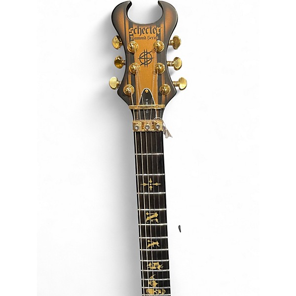 Used Schecter Guitar Research Synyster Gates Signature Custom S gold Solid Body Electric Guitar
