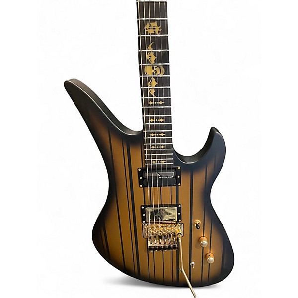 Used Schecter Guitar Research Synyster Gates Signature Custom S gold Solid Body Electric Guitar