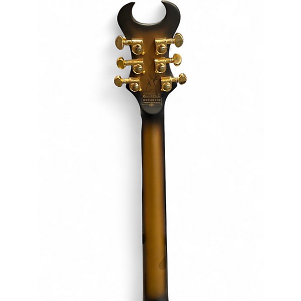 Used Schecter Guitar Research Synyster Gates Signature Custom S gold Solid Body Electric Guitar