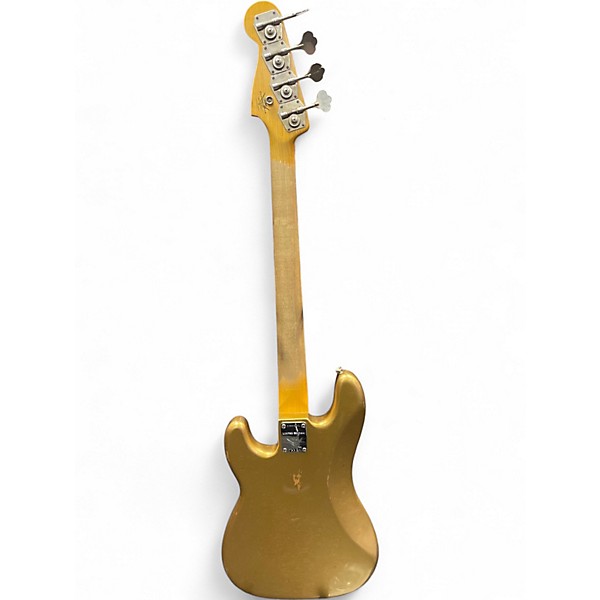 Used 2019 Fender 1959 Relic Precision Bass Aztec Gold Electric Bass Guitar