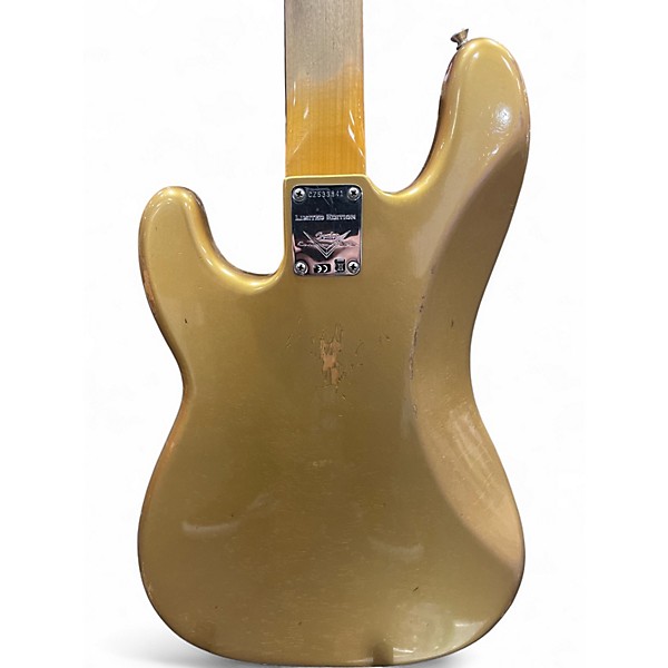 Used 2019 Fender 1959 Relic Precision Bass Aztec Gold Electric Bass Guitar