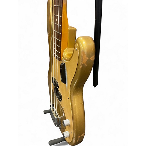Used 2019 Fender 1959 Relic Precision Bass Aztec Gold Electric Bass Guitar