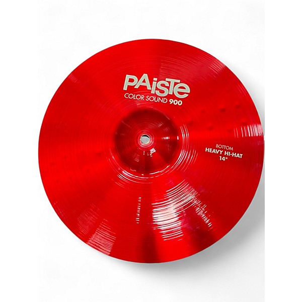 Used Paiste 14in Colorsound Heavy Hi Hat Pair Cymbal