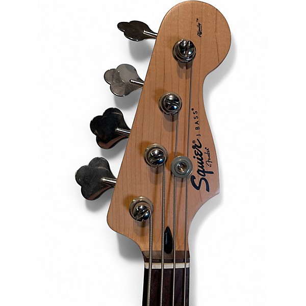 Used Squier Affinity Jazz Bass Black Electric Bass Guitar