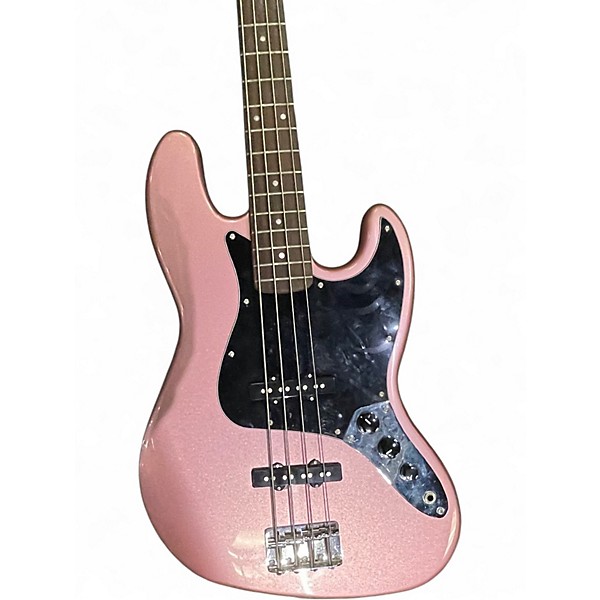 Used Squier Affinity Jazz Bass Burgundy Mist Electric Bass Guitar
