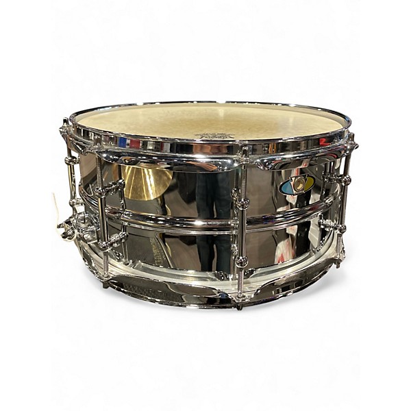 Used Ludwig 5.5X13 Supralite Snare Metallic Silver Drum
