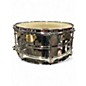 Used Ludwig 5.5X13 Supralite Snare Metallic Silver Drum