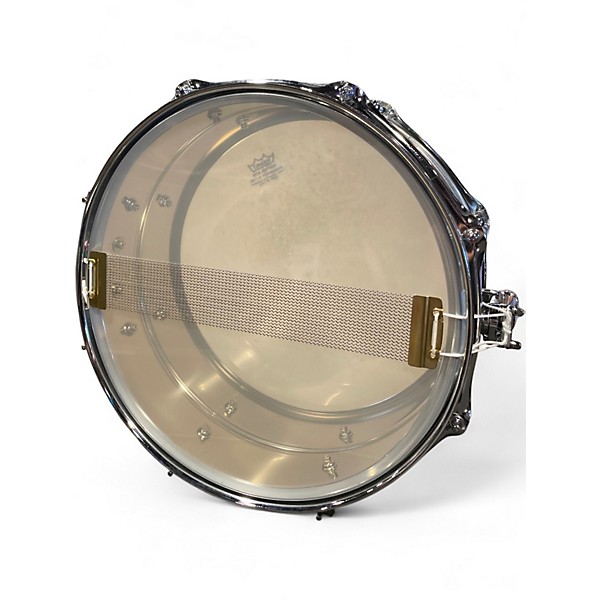 Used Ludwig 5.5X13 Supralite Snare Metallic Silver Drum