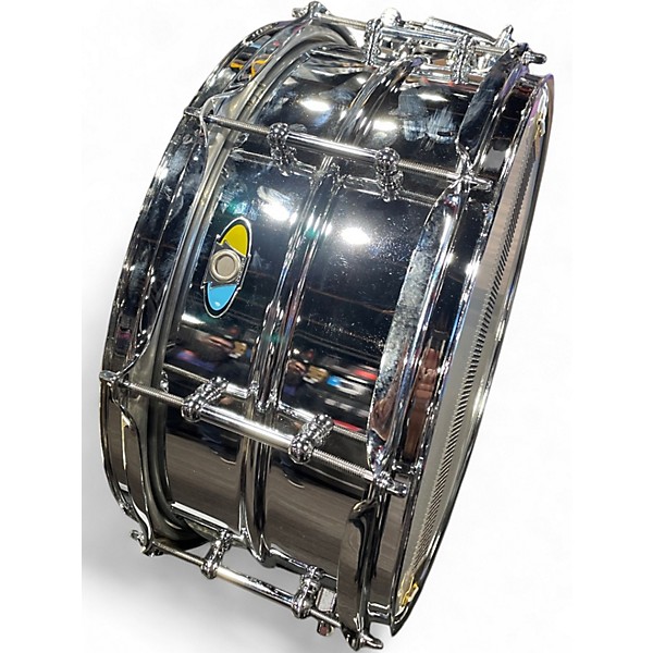 Used Ludwig 5.5X13 Supralite Snare Metallic Silver Drum
