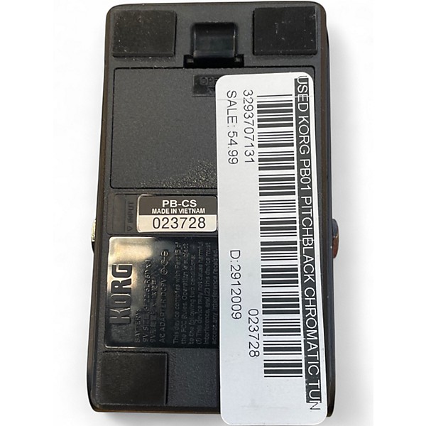 Used KORG PB01 Pitchblack Chromatic Tuner Pedal