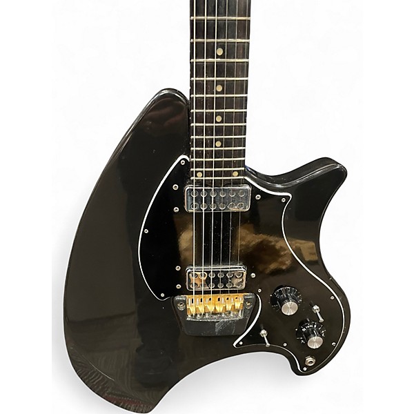 Vintage 1980s Ovation Deacon Black Solid Body Electric Guitar