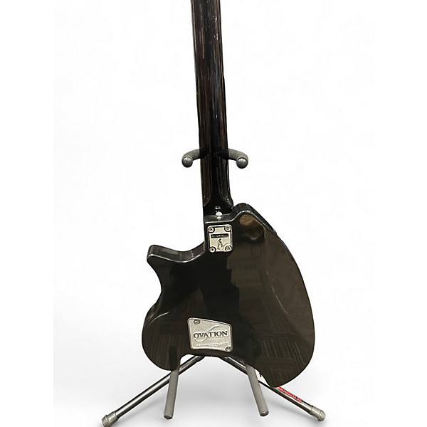 Vintage 1980s Ovation Deacon Black Solid Body Electric Guitar