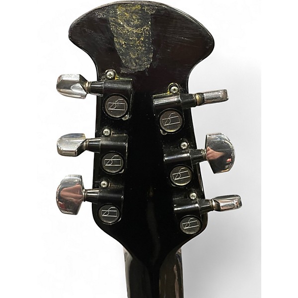 Vintage 1980s Ovation Deacon Black Solid Body Electric Guitar