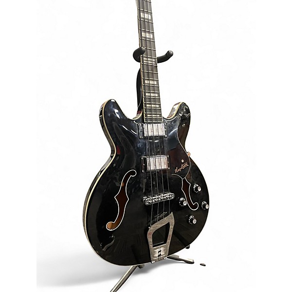 Used Hagstrom VIKING Black Electric Bass Guitar