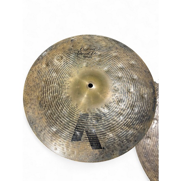 Used Zildjian 15in k Custom Special Dry Hi-Hat Pair Cymbal