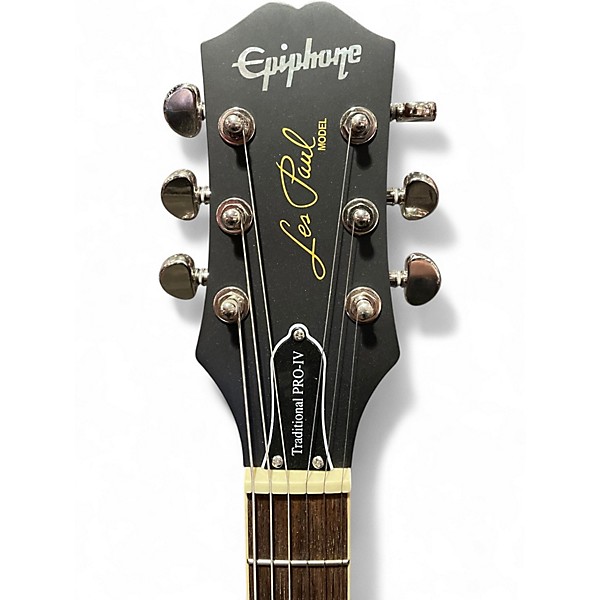 Used Epiphone Les Paul Traditional Pro IV WORN WINE RED Solid Body Electric Guitar